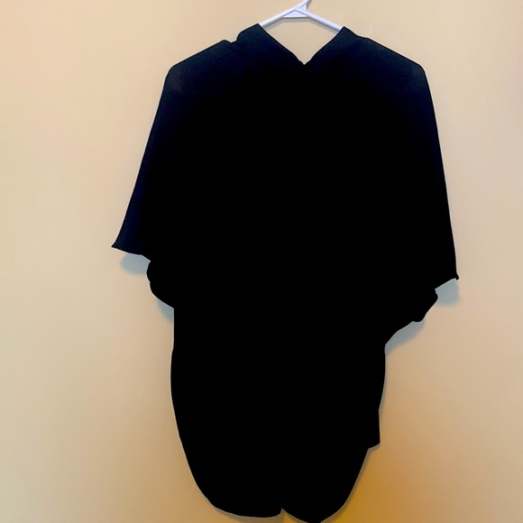 Lord & Taylor 424 fifth; black size L short bat sleeve - Picture 6 of 6